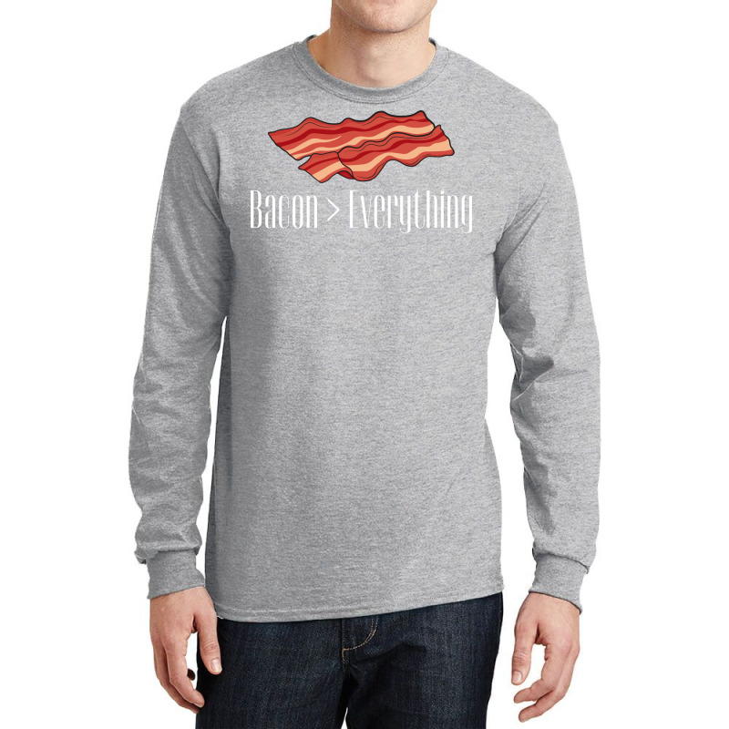 Bacon Over Everything Tumblr Long Sleeve Shirts | Artistshot