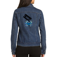 Crabby Cassette Ladies Denim Jacket | Artistshot