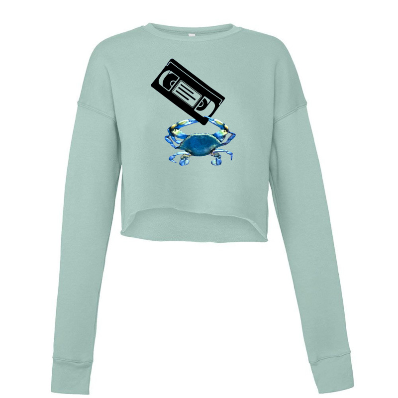 Crabby Cassette Cropped Sweater | Artistshot