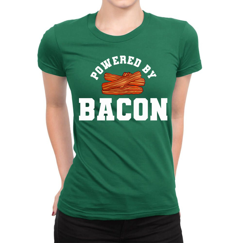 Bacon Food Bacon Strips Stars Ladies Fitted T-Shirt by urbinopixlert | Artistshot