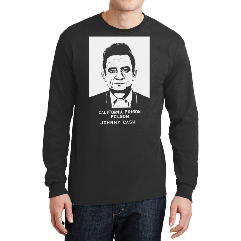 Johnny Cash Prison White Long Sleeve Shirts | Artistshot