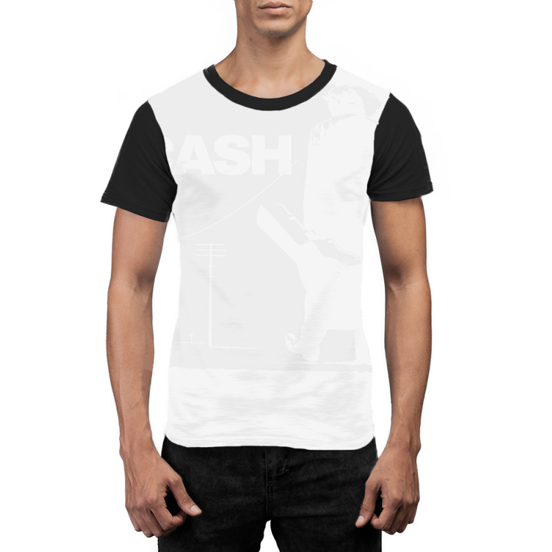 Johnny Cash White Graphic T-shirt | Artistshot