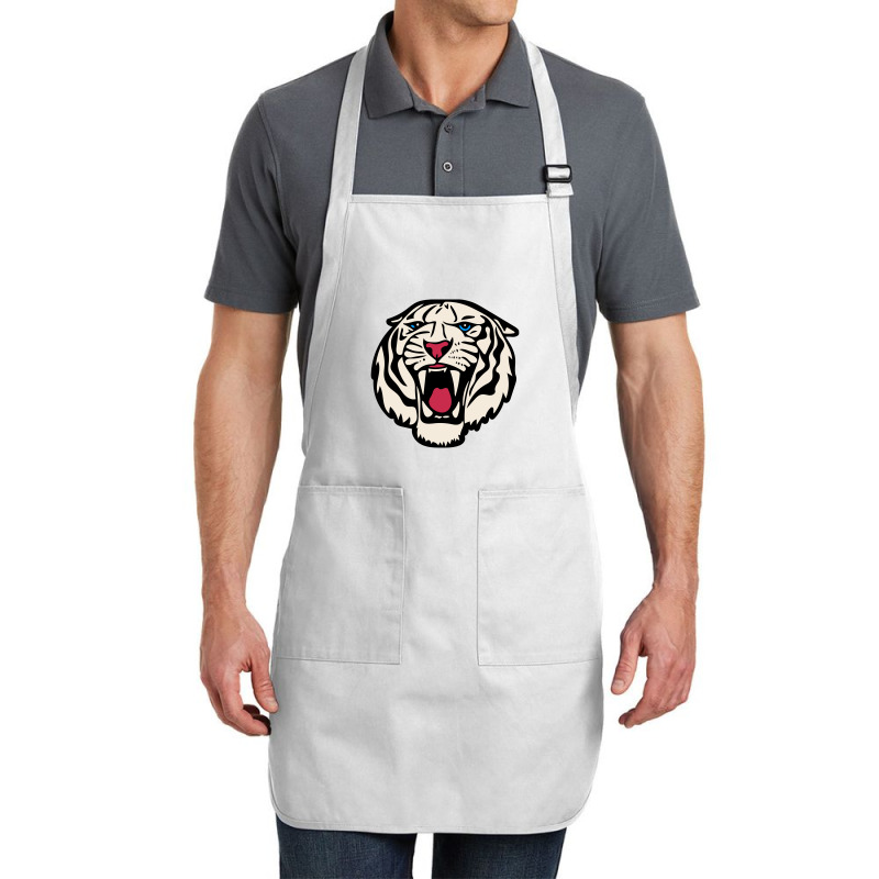 White Tiger Roar   White Tiger Full-length Apron | Artistshot