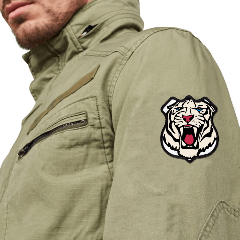 White Tiger Roar   White Tiger Shield Patch | Artistshot