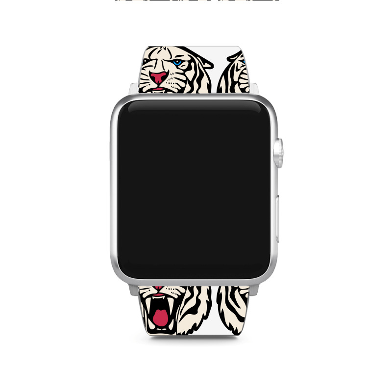 White Tiger Roar   White Tiger Apple Watch Band | Artistshot