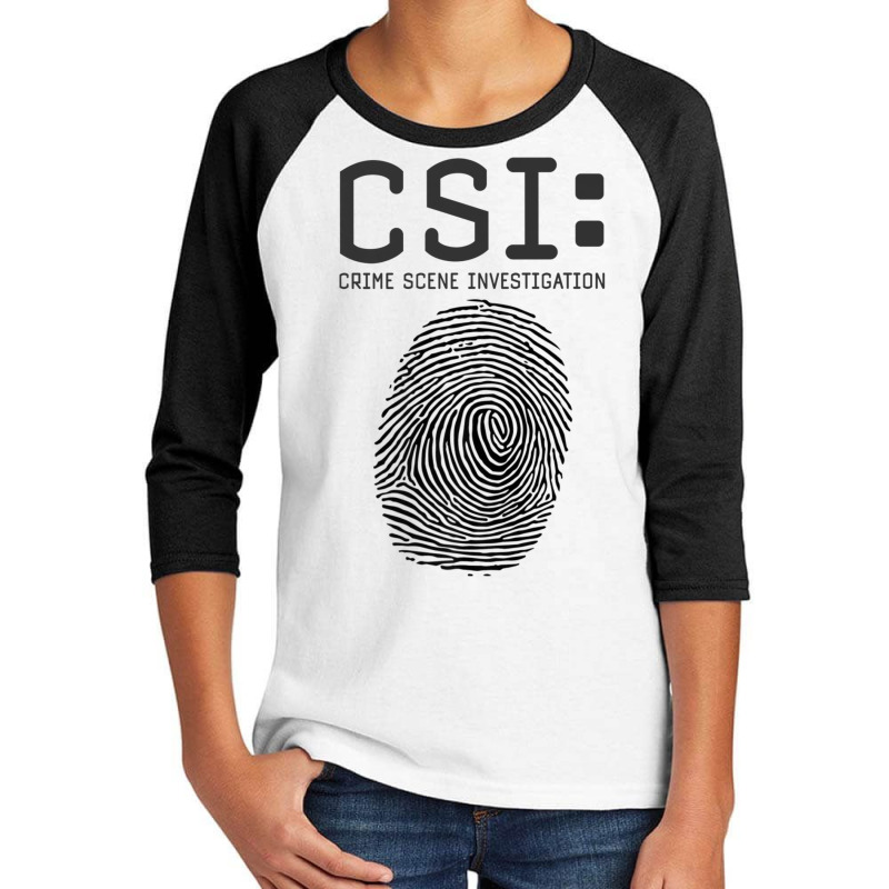 Csi Crime Scene Investigation, Fingerprint, Forens Youth 3/4 Sleeve by aiiluurosy | Artistshot