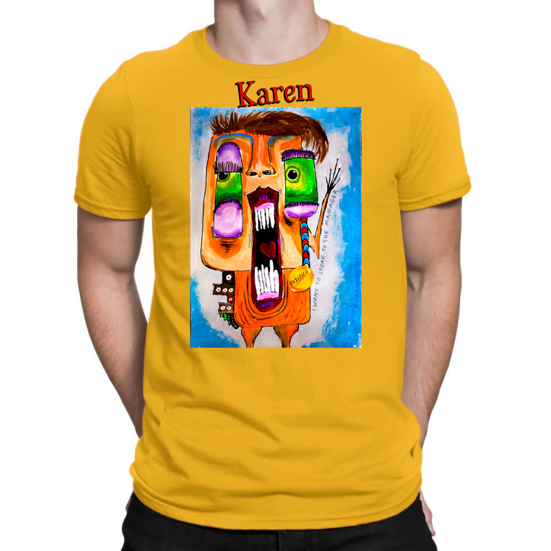 Karen   Red Text T-shirt | Artistshot