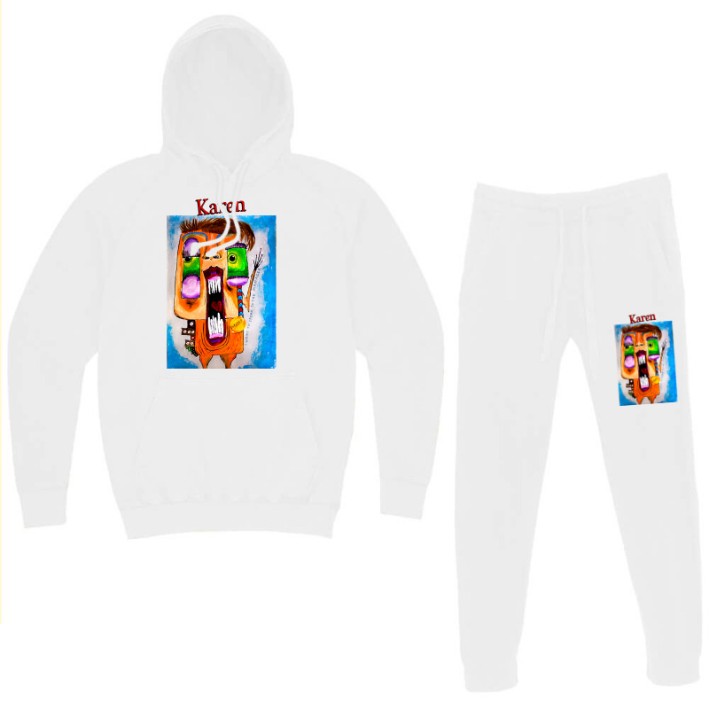 Karen   Red Text Hoodie & Jogger Set | Artistshot