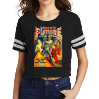 Captain Future Poster Scorecard Crop Tee | Artistshot