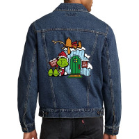 How Grinch Stole Men Denim Jacket | Artistshot