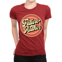 Future Author Retro Vintage 70s Aesthetic Ladies Fitted T-shirt | Artistshot