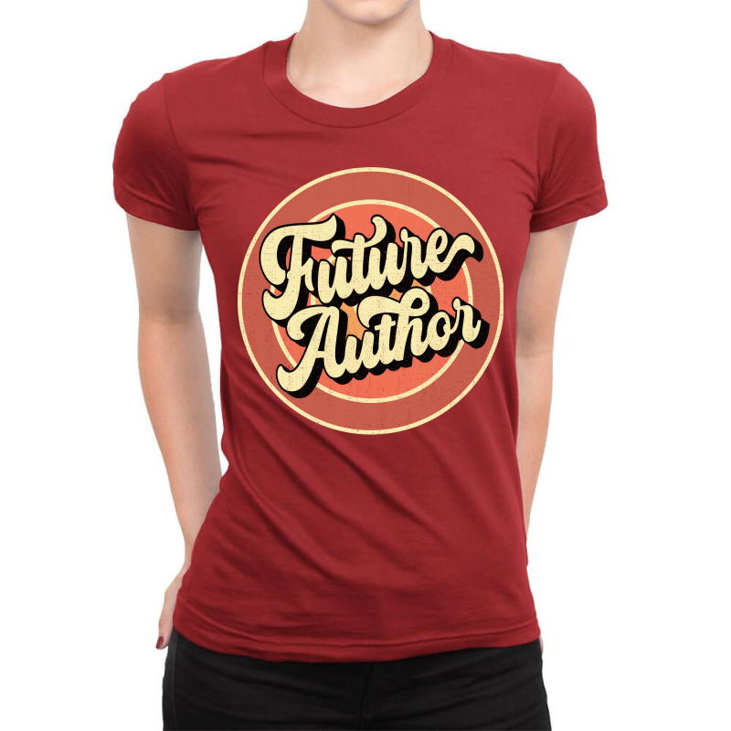 Future Author Retro Vintage 70s Aesthetic Ladies Fitted T-Shirt by otnoscleder8 | Artistshot