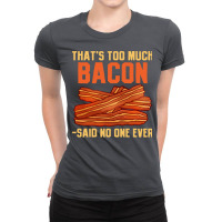 Bacon Pork Strips Foodie Bacon Lover Yellow Ladies Fitted T-shirt | Artistshot