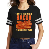 Bacon Pork Strips Foodie Bacon Lover Yellow Scorecard Crop Tee | Artistshot