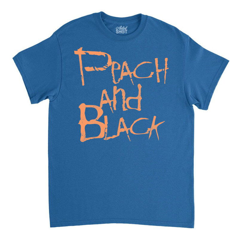 Peach And Black [worn Look] Classic T-shirt by callisborcukd | Artistshot