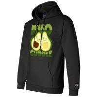 Avocado Hug Pun Cuddling Avocuddle Girl Champion Hoodie | Artistshot