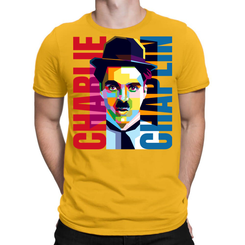 Charlie Chaplin Pop Art T-Shirt by bouzoshadzirh | Artistshot