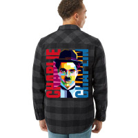 Charlie Chaplin Pop Art Flannel Shirt | Artistshot