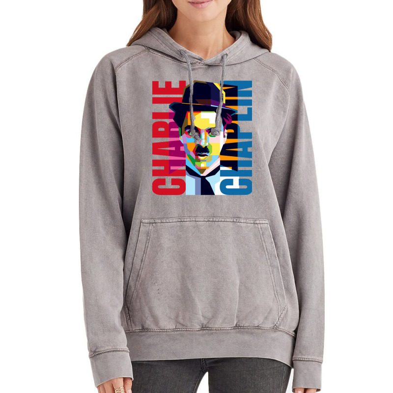 Charlie Chaplin Pop Art Vintage Hoodie by bouzoshadzirh | Artistshot