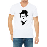 Charlie Chaplin Pop Art  1 V-neck Tee | Artistshot