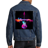 Radioactive Guitar On Colors Men Denim Jacket | Artistshot