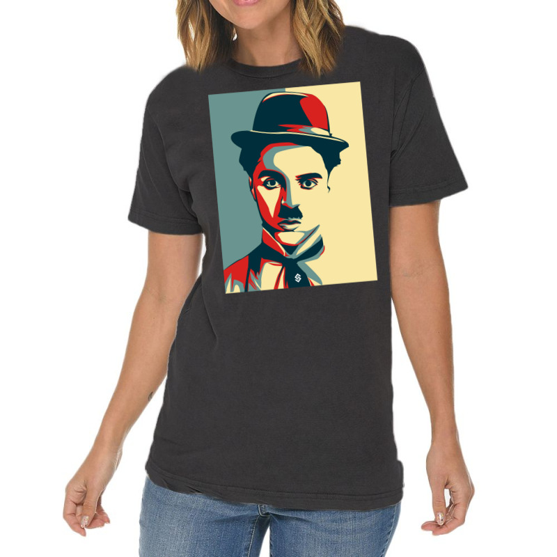 Charlie Chaplin Vintage T-Shirt by bouzoshadzirh | Artistshot