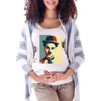 Charlie Chaplin Maternity Scoop Neck T-shirt | Artistshot