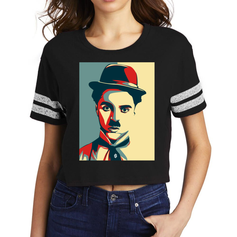 Charlie Chaplin Scorecard Crop Tee by bouzoshadzirh | Artistshot