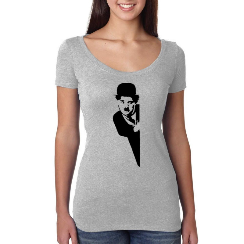 Charlie Chaplin  1 Women's Triblend Scoop T-shirt by bouzoshadzirh | Artistshot