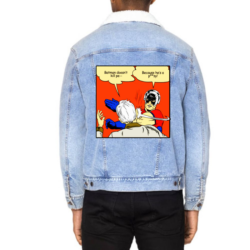 Peace Slap Unisex Sherpa-lined Denim Jacket | Artistshot