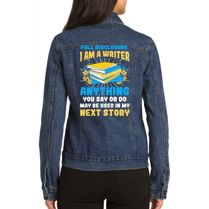 Writer Next Story Writer Author Book Cool Ladies Denim Jacket by spchondazn | Artistshot