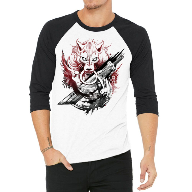 Final Fantasy Amano Homage 3/4 Sleeve Shirt by krasoncronand | Artistshot