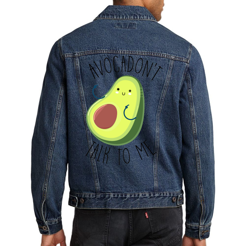 Avocadont Talk To Me Blue Men Denim Jacket | Artistshot