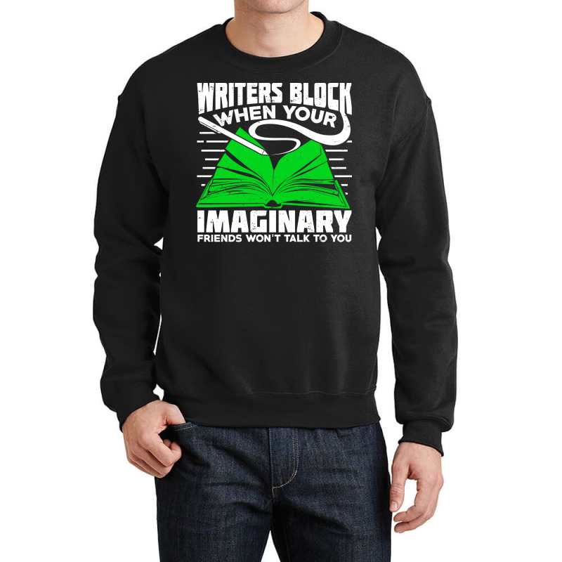 Writers Block Book Author Novelist Gift Cool Crewneck Sweatshirt by otnoscleder8 | Artistshot