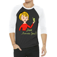 Drink Avocado Juice Music 3/4 Sleeve Shirt | Artistshot