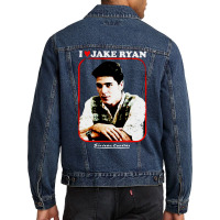 Jake Ryan I Love Srtle 2 (black) Men Denim Jacket | Artistshot