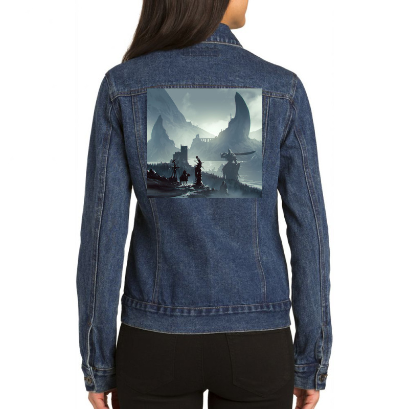 Homecoming Ladies Denim Jacket by kalmahul | Artistshot