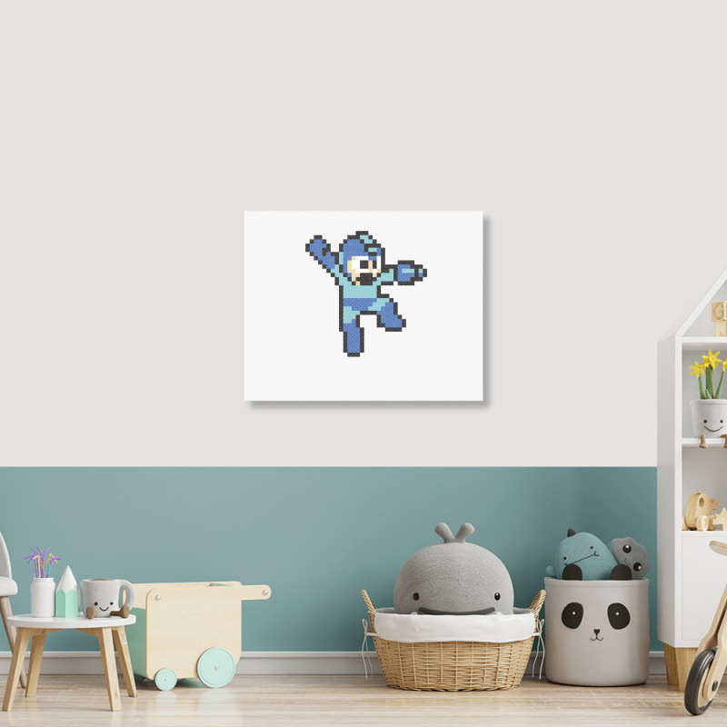 Megaman Jump'n Shoot Landscape Canvas Print | Artistshot