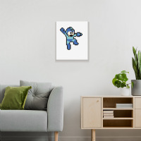 Megaman Jump'n Shoot Metal Print Vertical | Artistshot