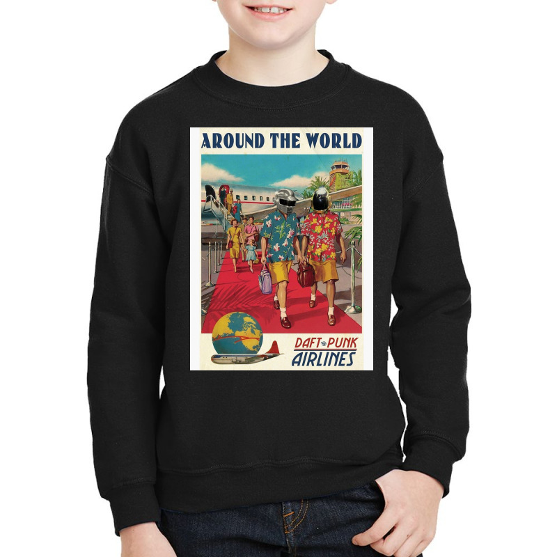 Daft Around The World Youth Sweatshirt | Artistshot