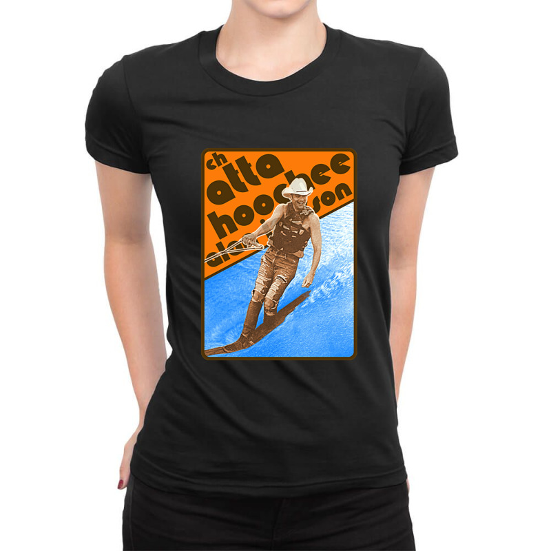 Alan Jackson Chattahoochee Waterskiing Retro Count Ladies Fitted T-Shirt by LanaErica | Artistshot