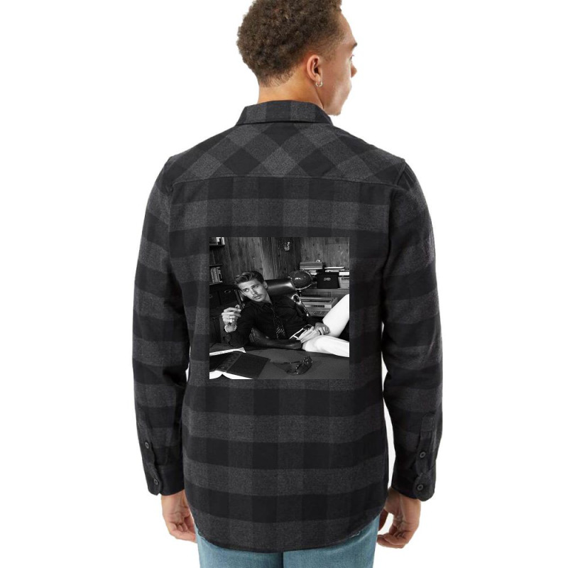 Austin Butler Black And White Flannel Shirt | Artistshot