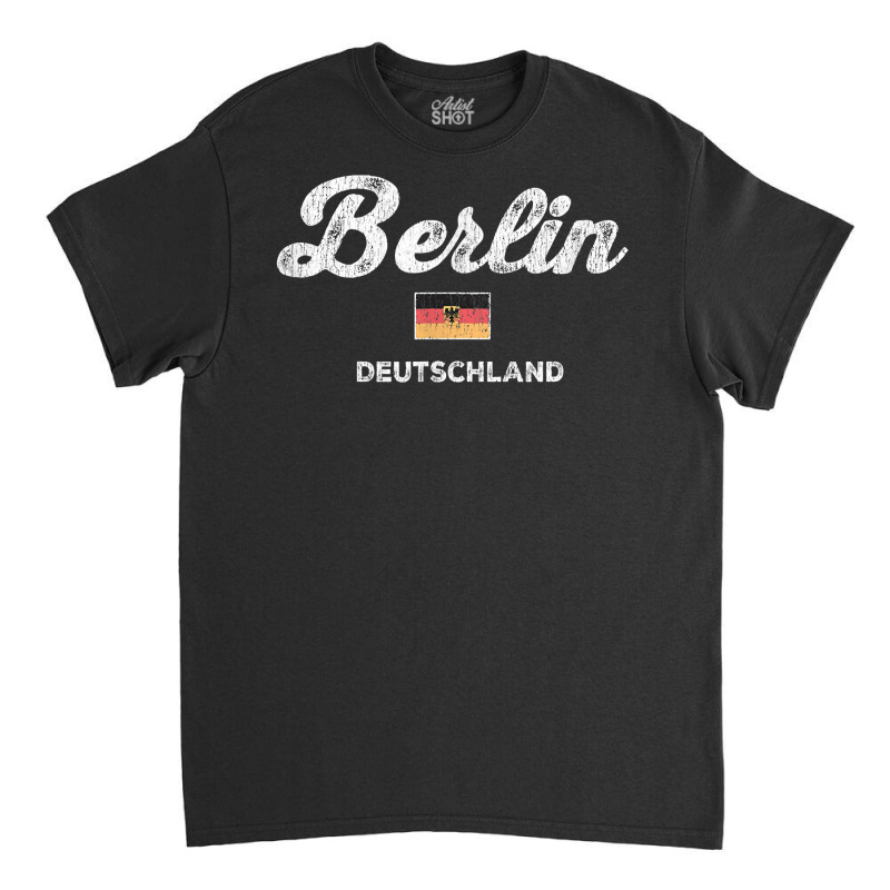 Berlin Germany T Shirt Vintage Sports Script Deuts Classic T-shirt | Artistshot