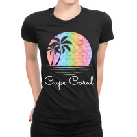 Cape Coral Florida Vacation Beach Island Family Gr Ladies Fitted T-shirt | Artistshot