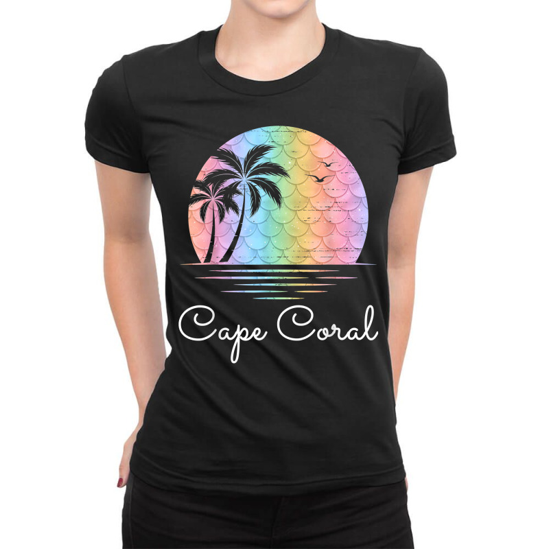 Cape Coral Florida Vacation Beach Island Family Gr Ladies Fitted T-Shirt by nikpeycha | Artistshot