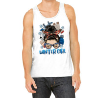 Messy Bun Winter Girl Tank Top | Artistshot