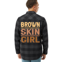 Black Melanin Queen Magic Brown Skin Girl Juneteen Flannel Shirt | Artistshot