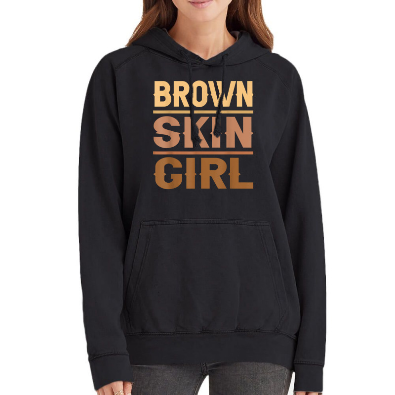 Black Melanin Queen Magic Brown Skin Girl Juneteen Vintage Hoodie | Artistshot