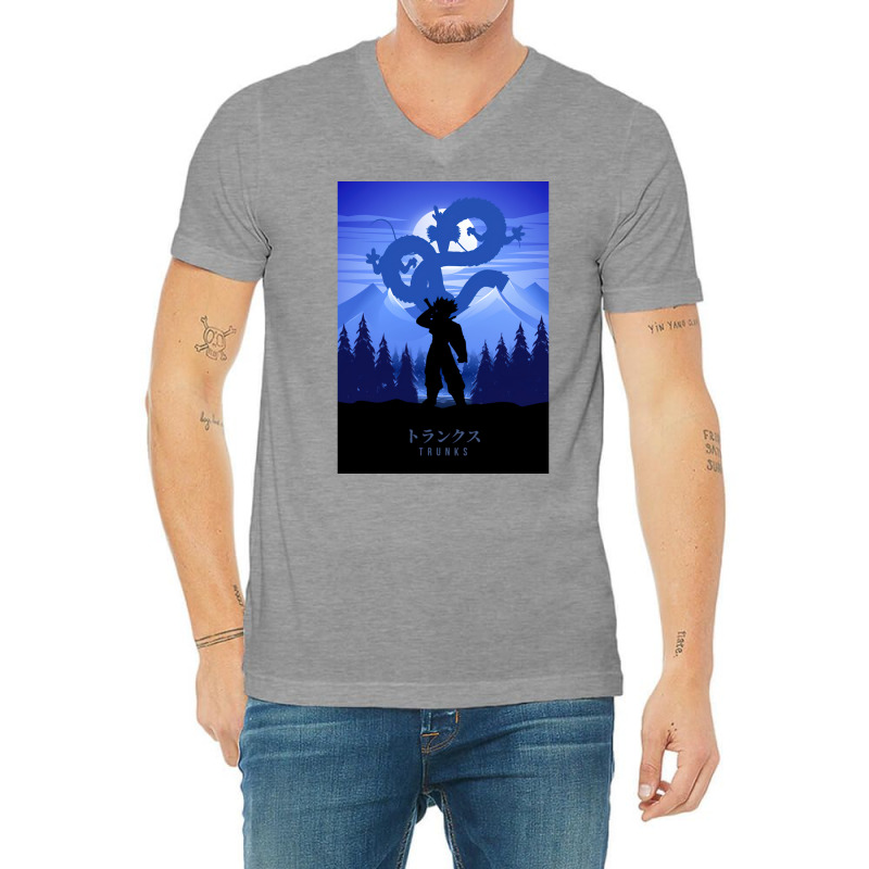 Trunks Dragonball V-Neck Tee by cuaylaaarzoa | Artistshot