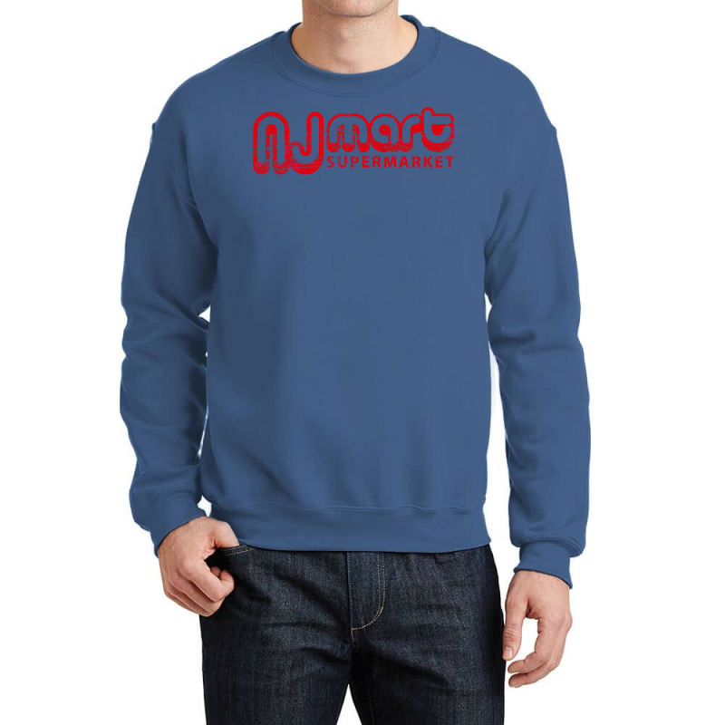 Nj Mart Supermarket (aged Look) Crewneck Sweatshirt by hubauxwshahe | Artistshot